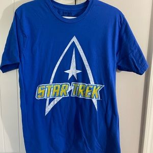 Star Trek Logo T Shirt Blue Mens Size M